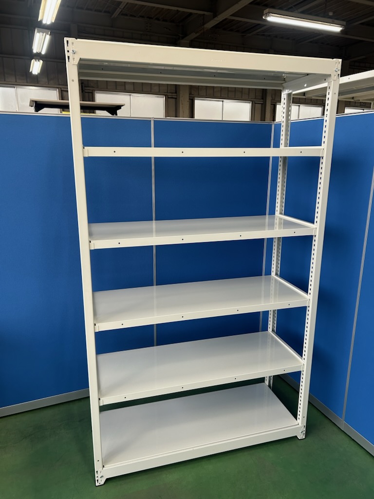 オカムラ　6H型　W1240×D450×H2100　スノーホワイト　軽量棚［471］