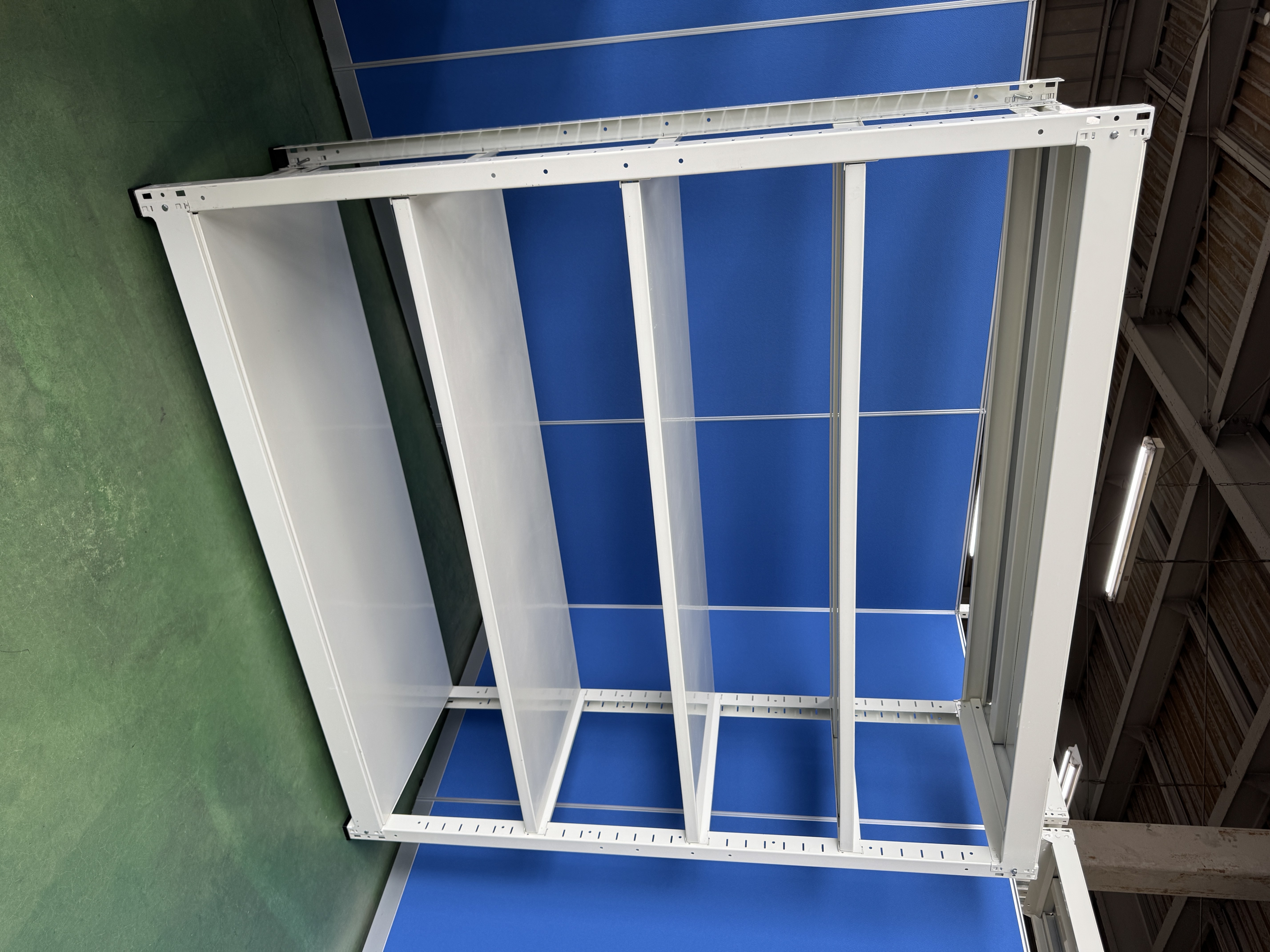 オカムラ　スチール棚　W1830×D610×H1880　天地5段