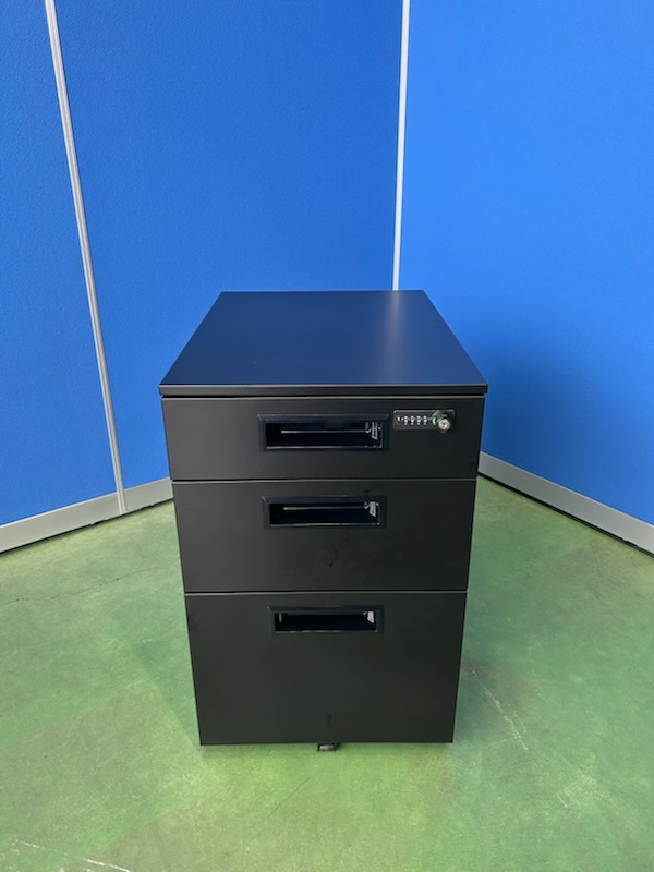 イノウエ　GSW　ブラック　ダイヤル錠　デスクワゴン