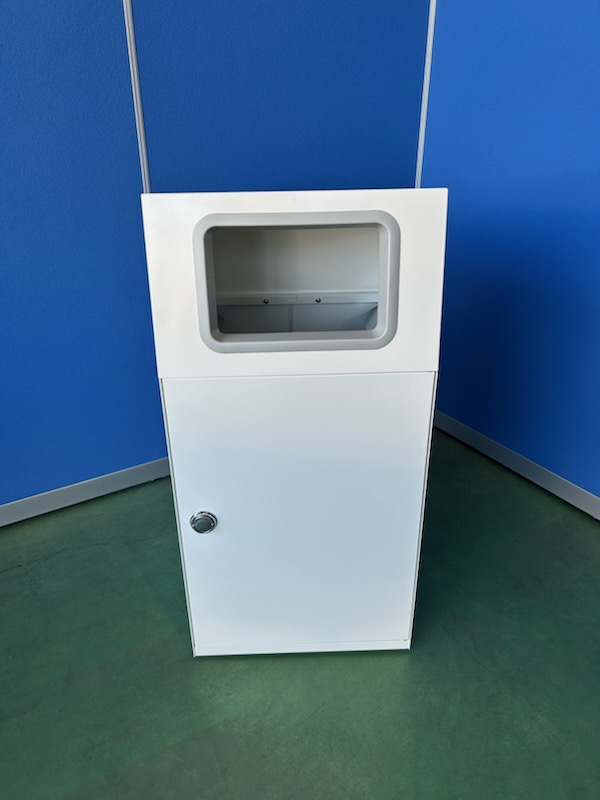 ［新古品］テラモト　ニートST　オフホワイト　ゴミ箱