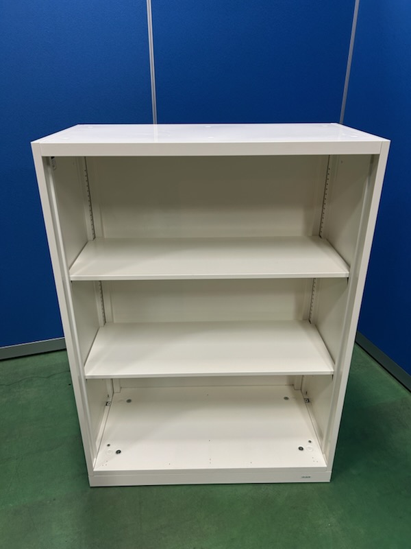 オカムラ　ビラージュ　アイボリー　オープン書庫　オフィスキャビネット