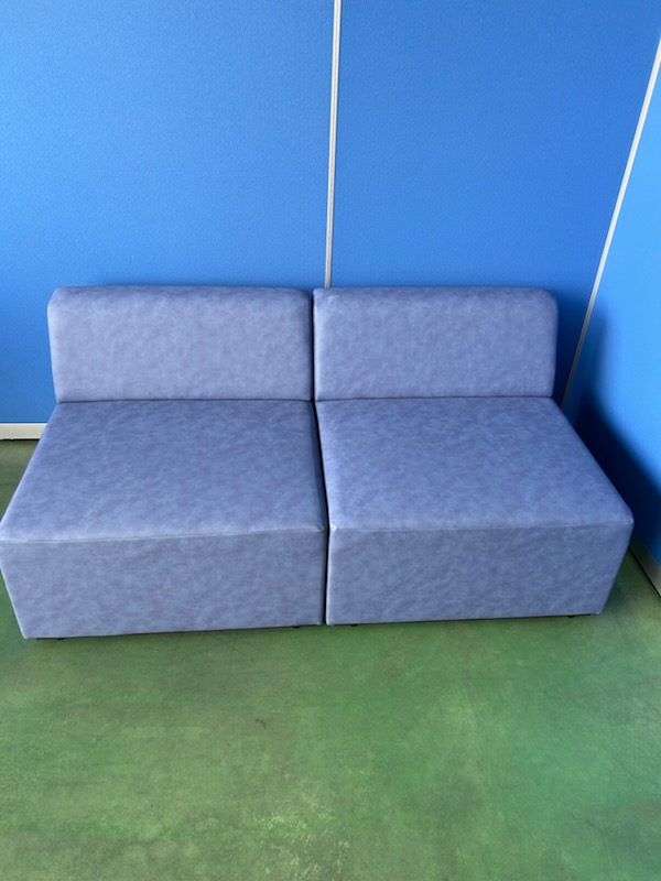 SOGO　レゴⅠ　ロビーソファ　ブルー　2点セット