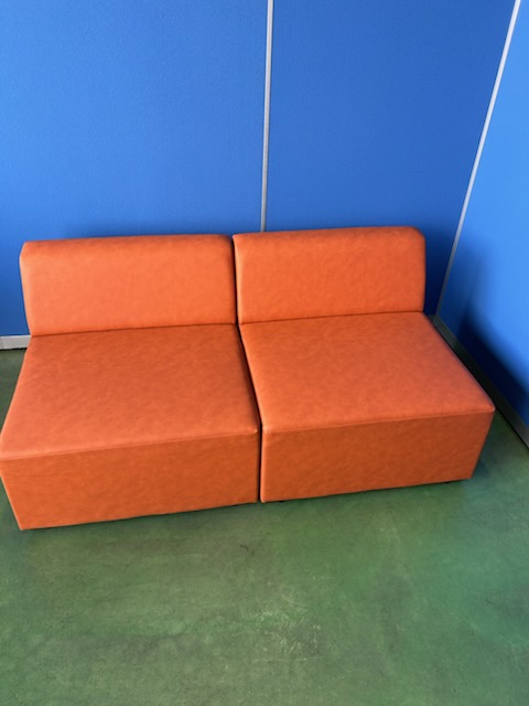 SOGO　レゴⅠ　ロビーソファ　オレンジ　2点セット