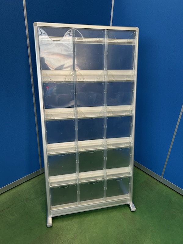 イトーキ　パンフレットスタンド　シルバー