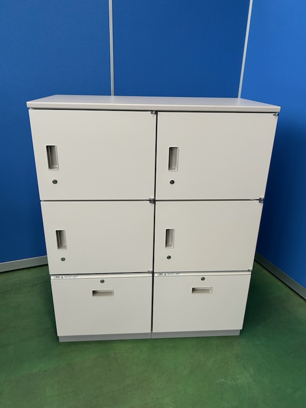 イトーキ　シンラインキャビネット　ホワイト　オフィスキャビネット