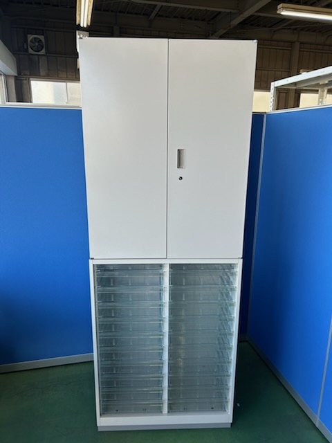 イトーキ　シンラインキャビネット　オフィスキャビネット　上下セット